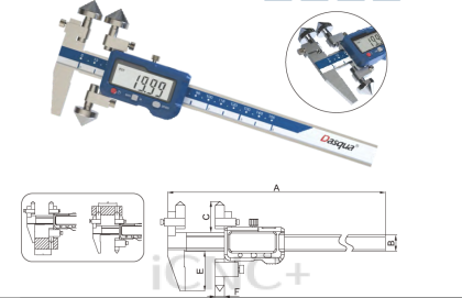 DASQUA Digital Apothem Centerline Caliper