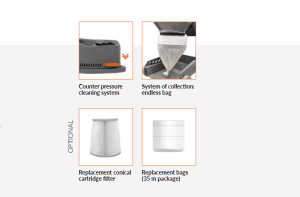 Индустриална Прахосмукачка iVISION за Сухо почистване GC-3-D Endless Bag DryLine